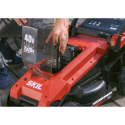 SKIL 20V Grasmaaier 0130BA Brushless 34cm + 2 Accu's 2,0Ah + Snellader -Buiten Tuin 123 172