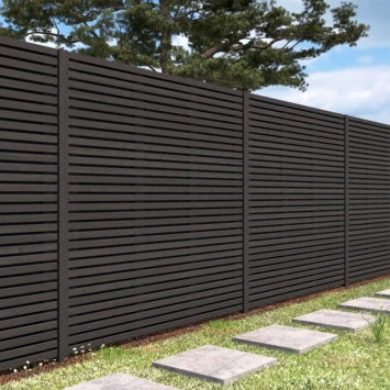 Schutting Andalusië Ca.180x180cm Zwart 3 Schutting Andalusië Ca.180x180cm Zwart - Image 3