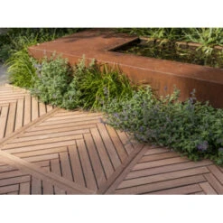 Vlondertegel Visgraat 100x100 Cm -Buiten Tuin 123 58