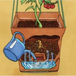 Plantentoren Maxitom Met Waterreservoir - Terracotta -Buiten Tuin 1677510668 5 600