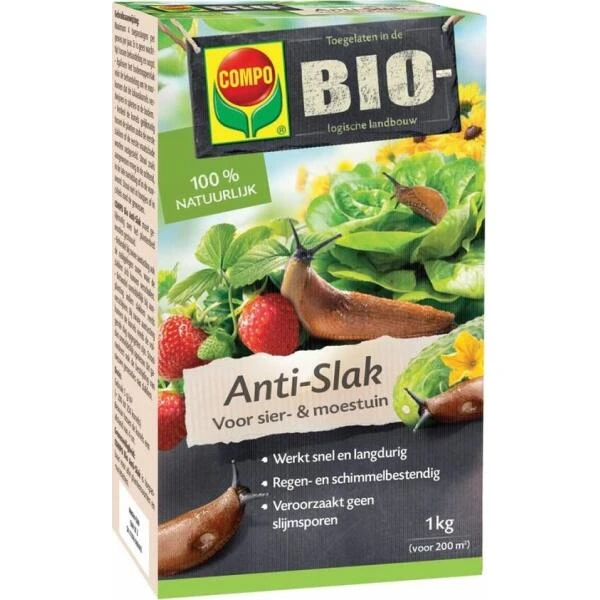 Bio Anti-Slakkenkorrels COMPO Naturabell 1 Kg Voor 200 M² 1 Bio Anti-Slakkenkorrels COMPO Naturabell 1 Kg Voor 200 M²