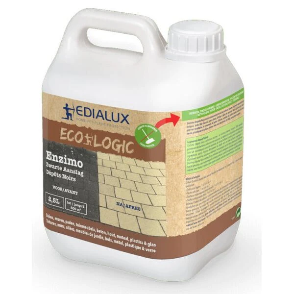 EDIALUX Enzimo Zwarte Aanslag - 2,5 Liter 1 EDIALUX Enzimo Zwarte Aanslag - 2,5 Liter