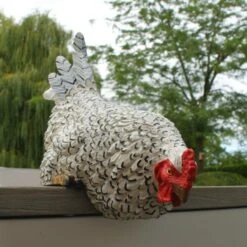 Nieuwsgierige Kip Tuinbeeld -Buiten Tuin nieuwsgierige tafelkip 1568377840 5 600